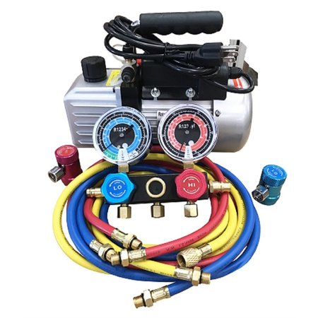Fjc R1234Yf Vacuum Pump & Manifold Set 9281YF